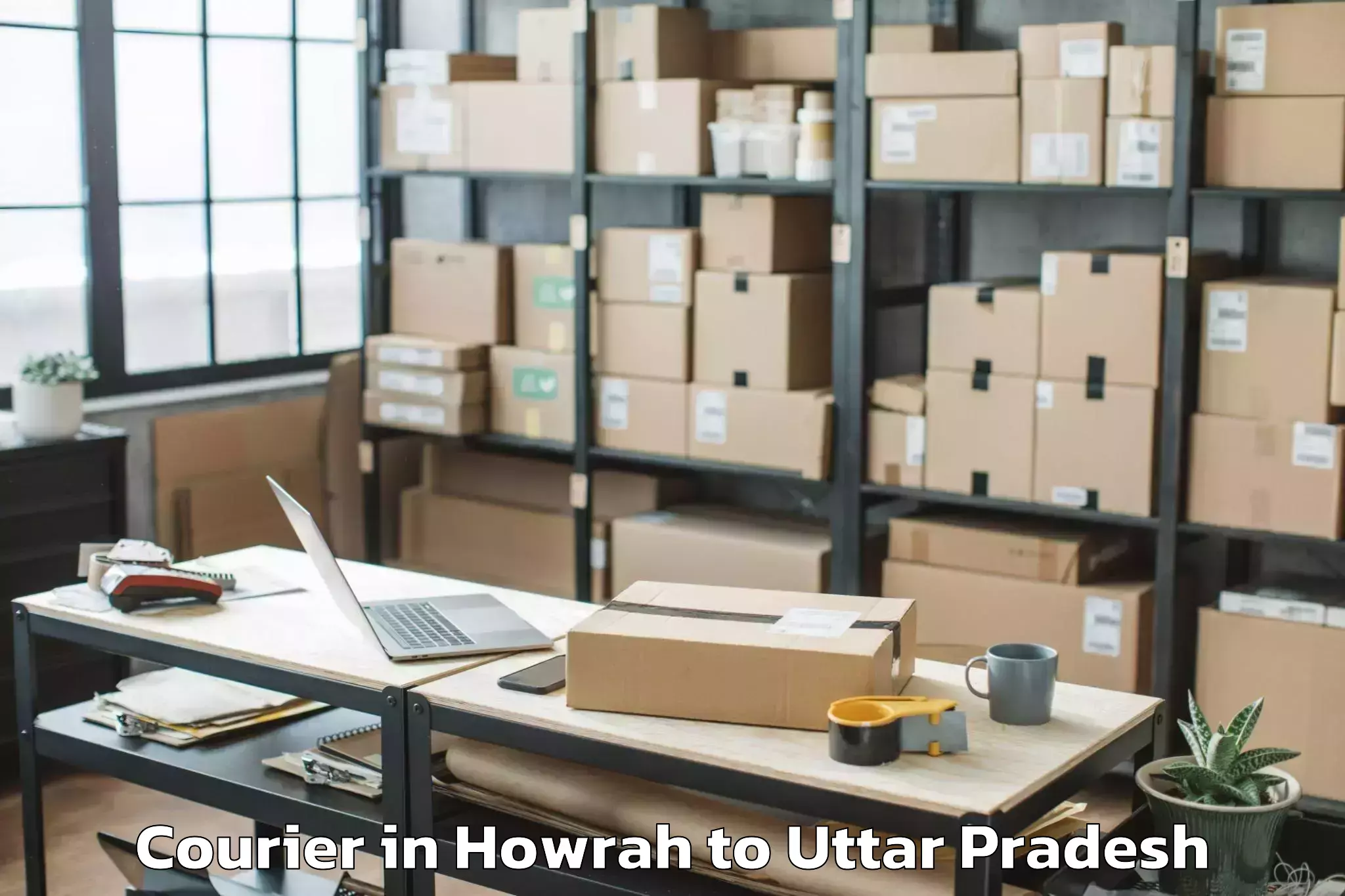 Leading Howrah to Bindki Courier Provider